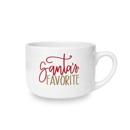 Santa’s Favorite 25oz Ceramic Latte Mug