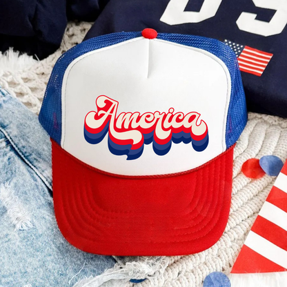 Retro America Foam Trucker Cap