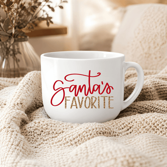 Santa’s Favorite 25oz Ceramic Latte Mug