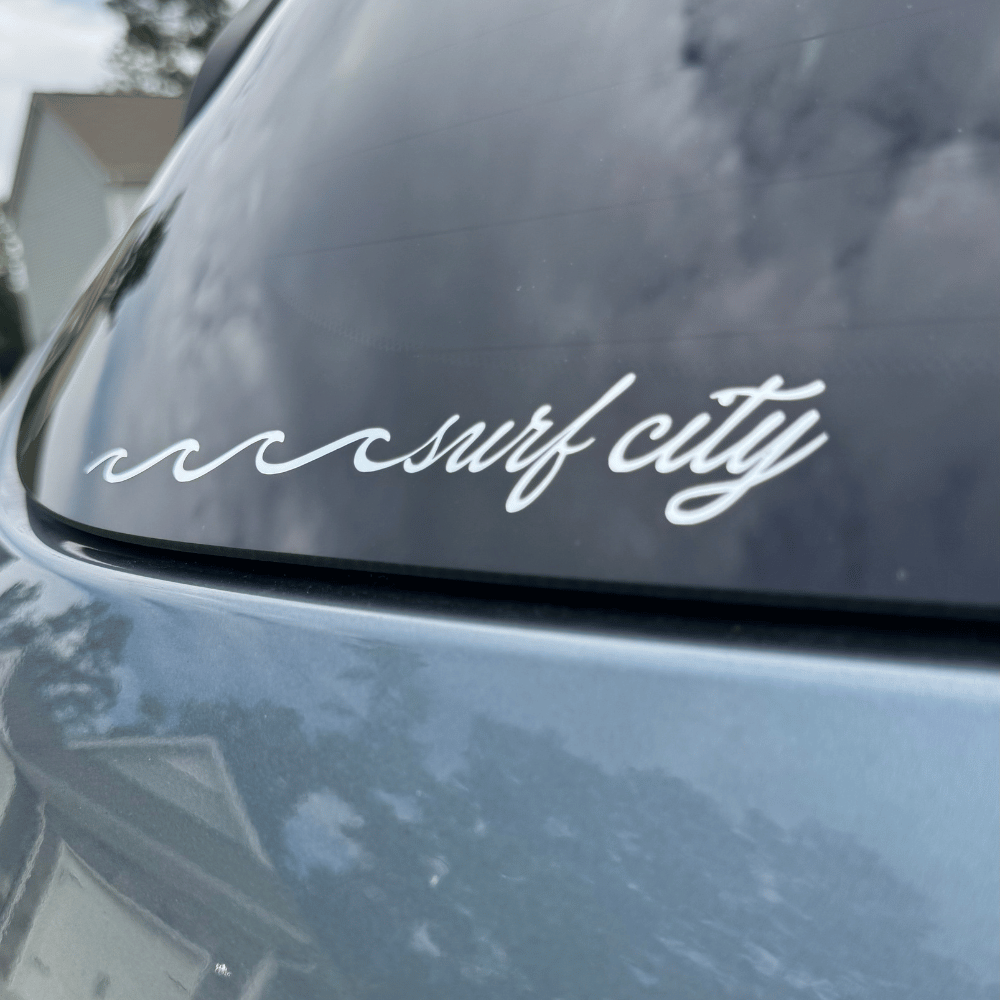 Custom Beach Wave Vinyl Decal