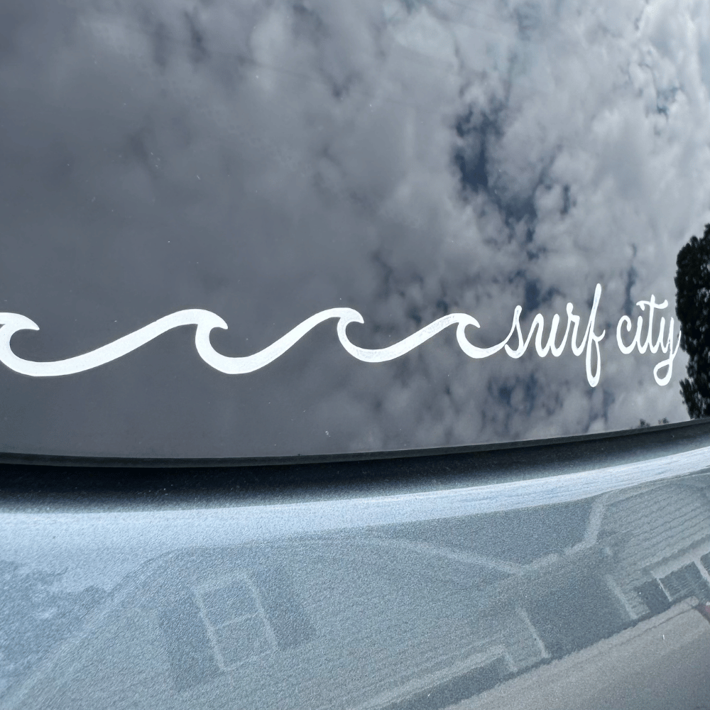 Custom Beach Wave Vinyl Decal