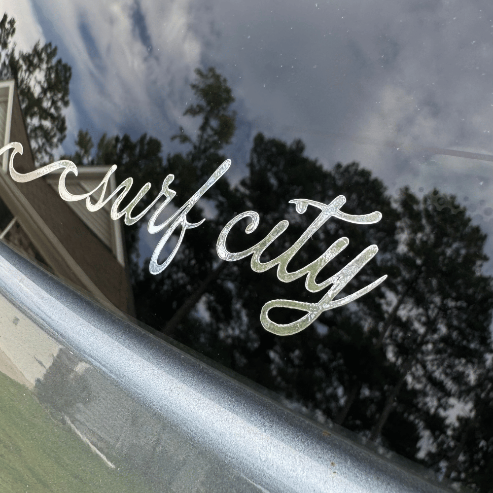Custom Beach Wave Vinyl Decal