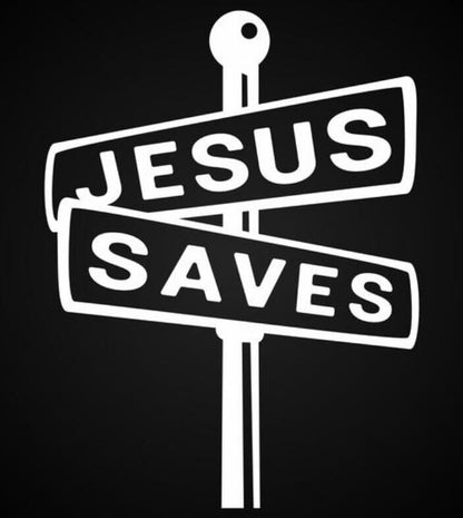 Jesus Saves Vinyl Decal